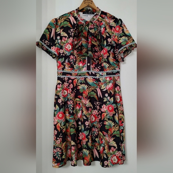 Women's Dalia McPhee Midi Dress Size Large - Picture 1 of 4